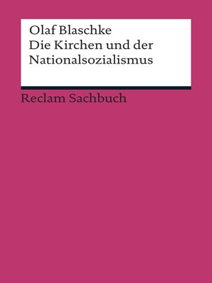 cover image of Die Kirchen und der Nationalsozialismus